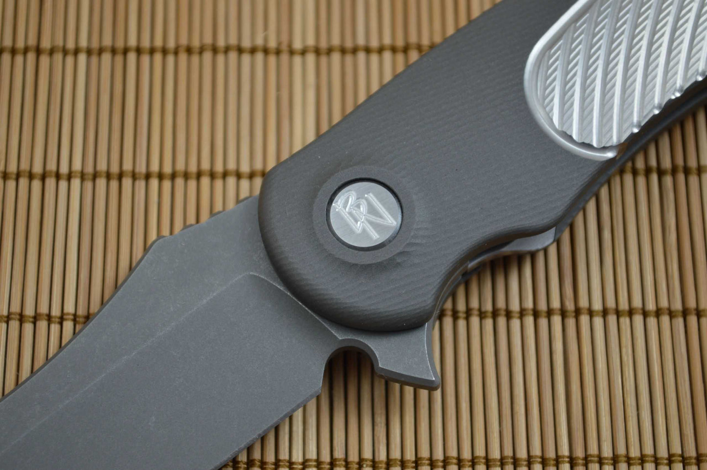 Brian Nadeau CYCLONE Flipper (3D Version), Anodized Gray Titanium (SOLD)