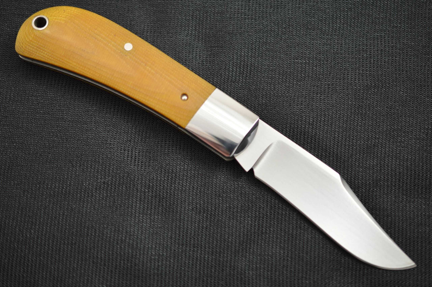 Bill Ruple Lanny's Clip, Linen Micarta Scales (SOLD)