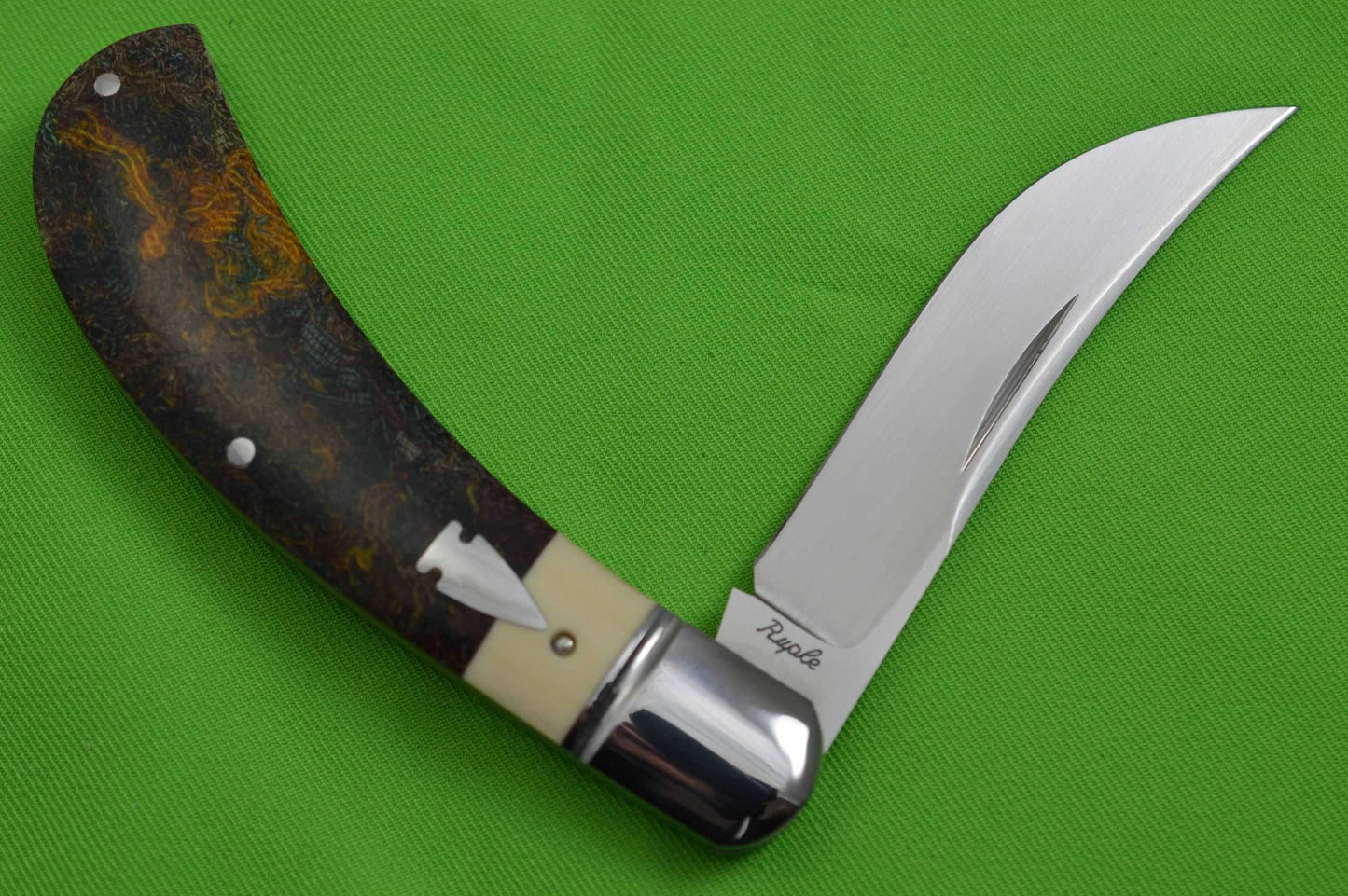 Bill Ruple Rag / Westinghouse Micarta Bow Trapper, Slip-Joint Folding Knife (SOLD)