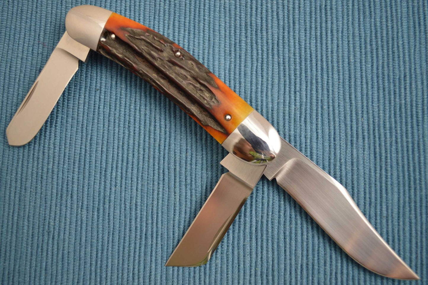 Bill Ruple Stag 3-Blade Sowbelly (SOLD)