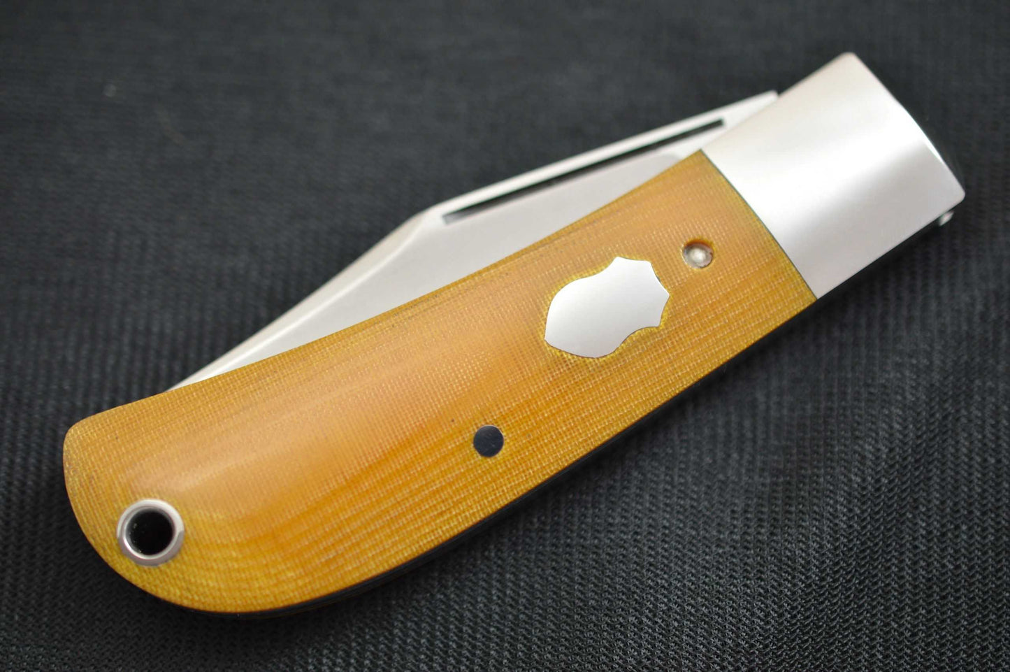 Bill Ruple Lanny's Clip, Linen Micarta Scales (SOLD)