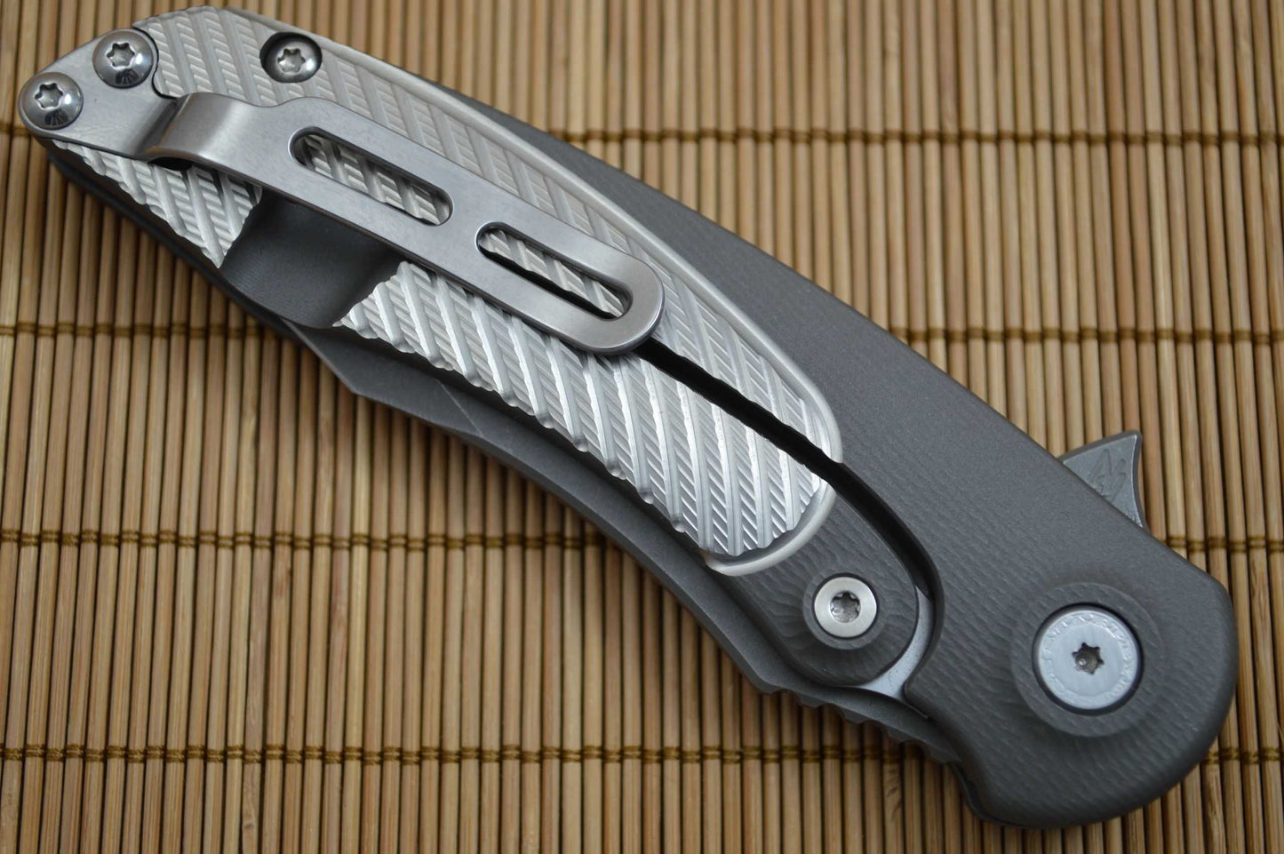 Brian Nadeau CYCLONE Flipper (3D Version), Anodized Gray Titanium (SOLD)