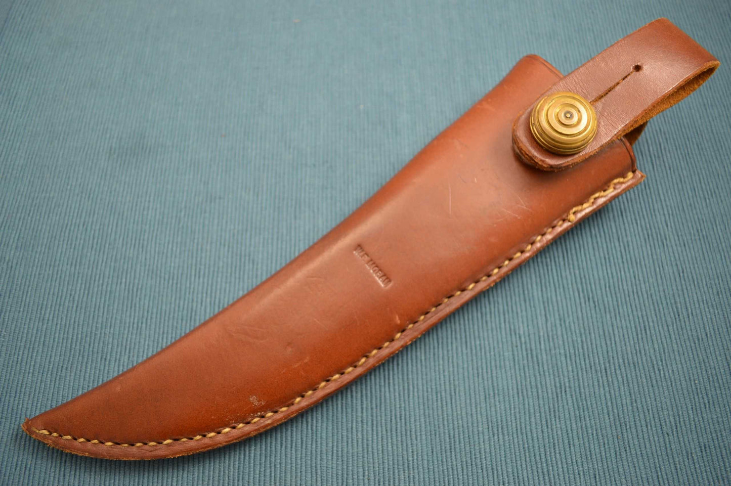 William F. "Bill" Moran ST-24 Wood/Felt Lined Leather Sheath (No Knife)