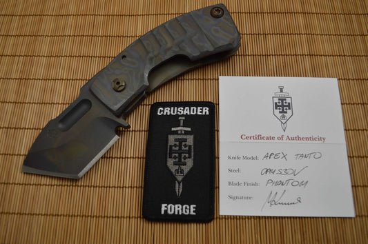 Crusader Forge "APEX" Tanto, Frame-Lock, Phantom Finish (SOLD)