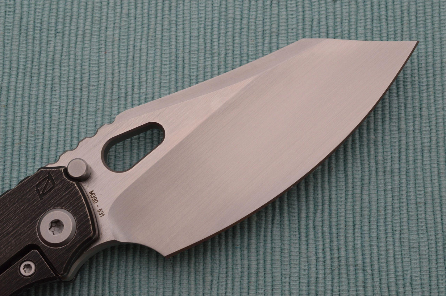 Custom Knife Factory Rotten Design Evo 3.0, Dark Titanium Frame, M390 Blade (SOLD)