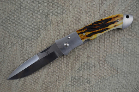 Bob Lum Stag Handle Liner Lock Folder (SOLD)