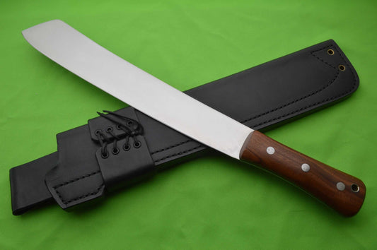 David Beck Bush Machete, #BK112, Leather Sheath, OOAK (SOLD)