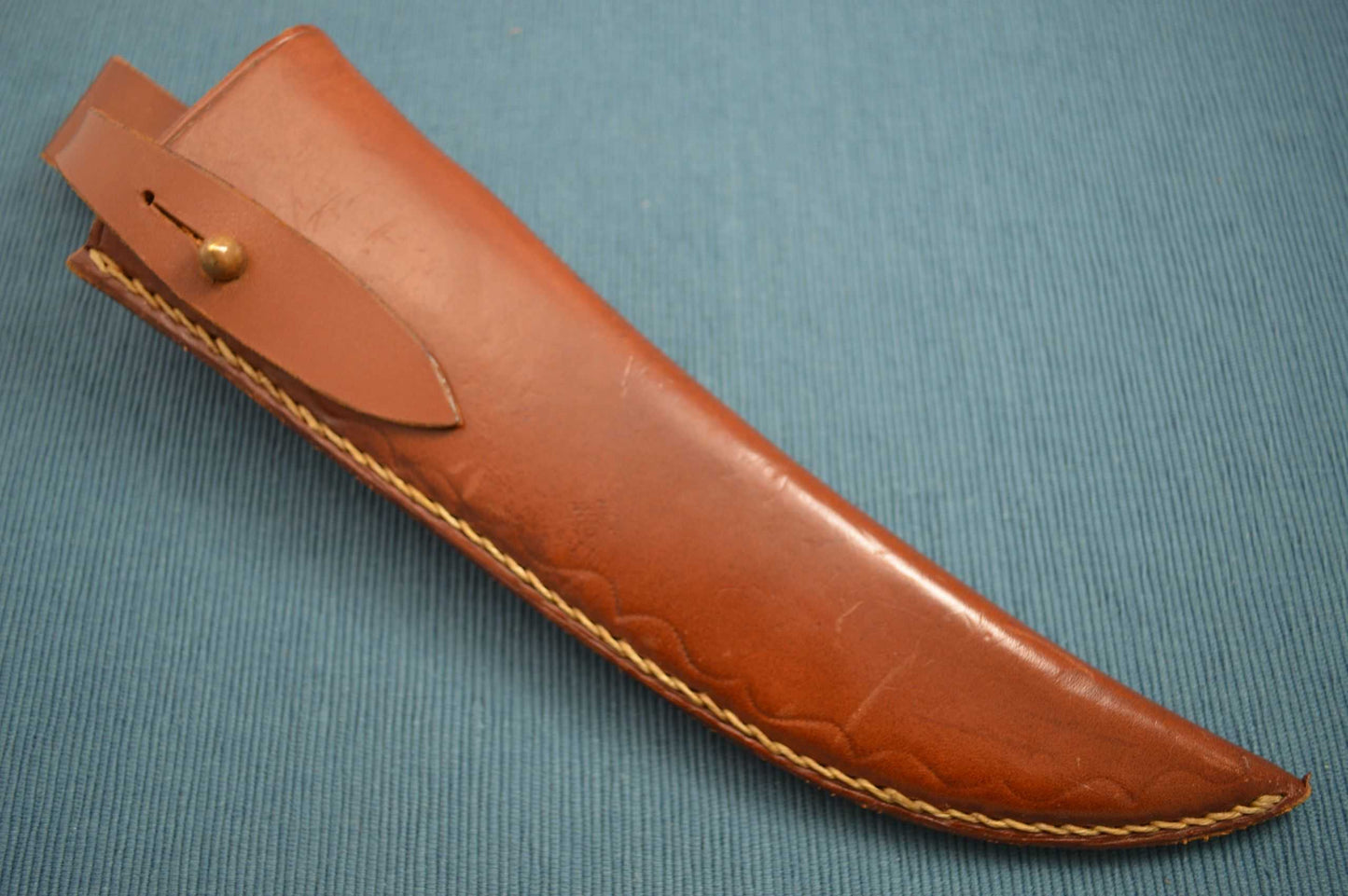 William F. "Bill" Moran ST-24 Wood/Felt Lined Leather Sheath (No Knife)