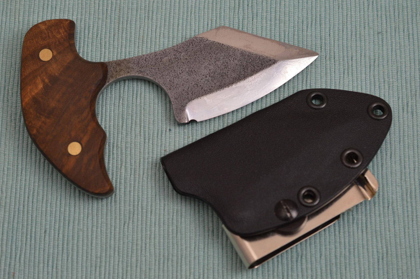 G.H.K. "Push Bowie" Fixed Blade Knife, Kydex Sheath