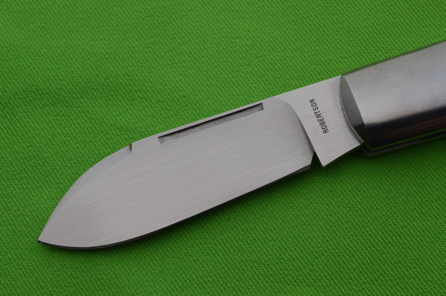 Tim Robertson Checkered Stag Barlow Slip-Joint Folding Knife (SOLD)