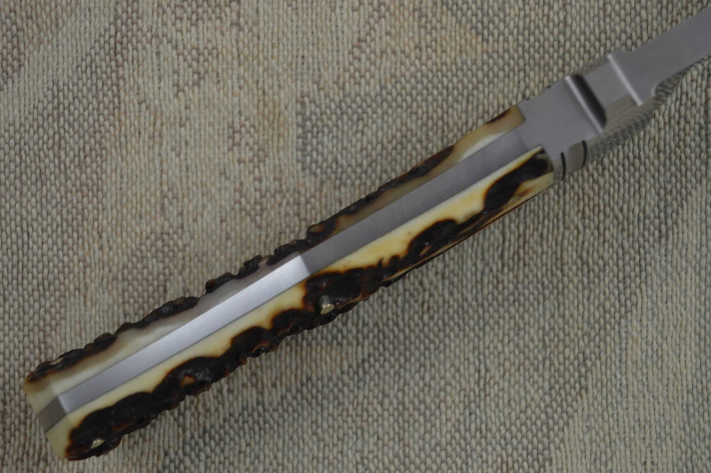 W.D. Pease Stag Handled Fixed Blade Knife - Rare Full INTEGRAL Dirk (SOLD)