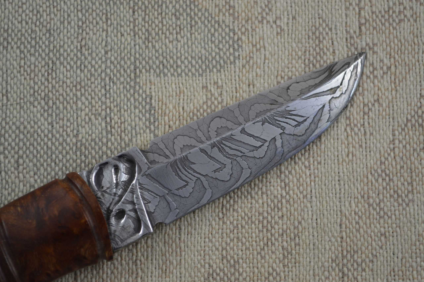 André Andersson "Stinger" Fixed Blade Carved Handle (SOLD)