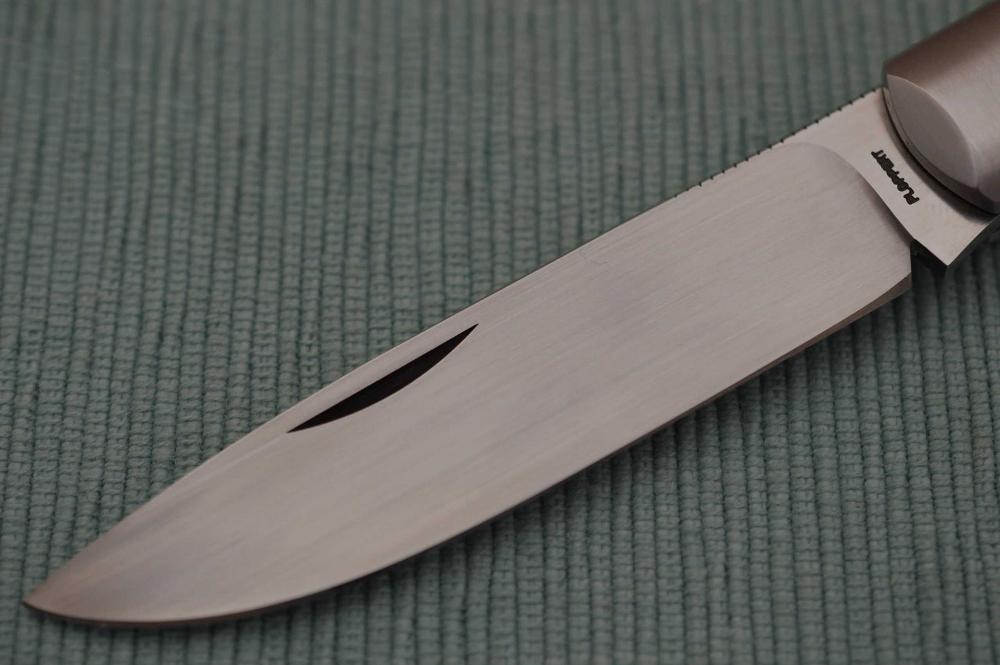 Tom Ploppert Vintage Rag Micarta F1 Lock-Back Folding Knife (SOLD)