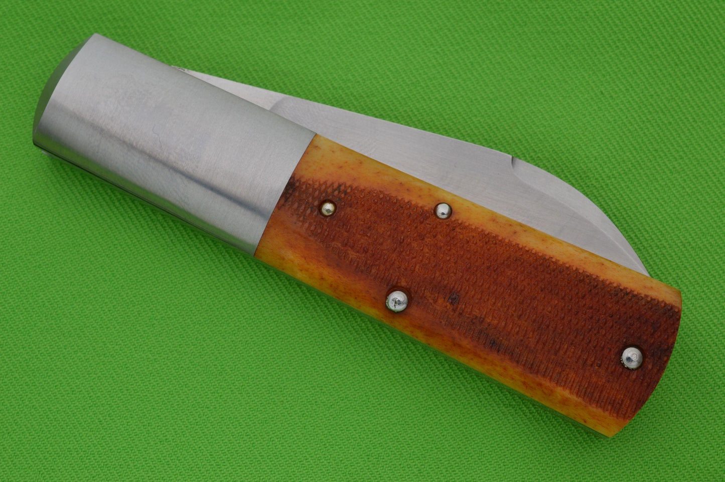 Tim Robertson Checkered Stag Barlow Slip-Joint Folding Knife (SOLD)