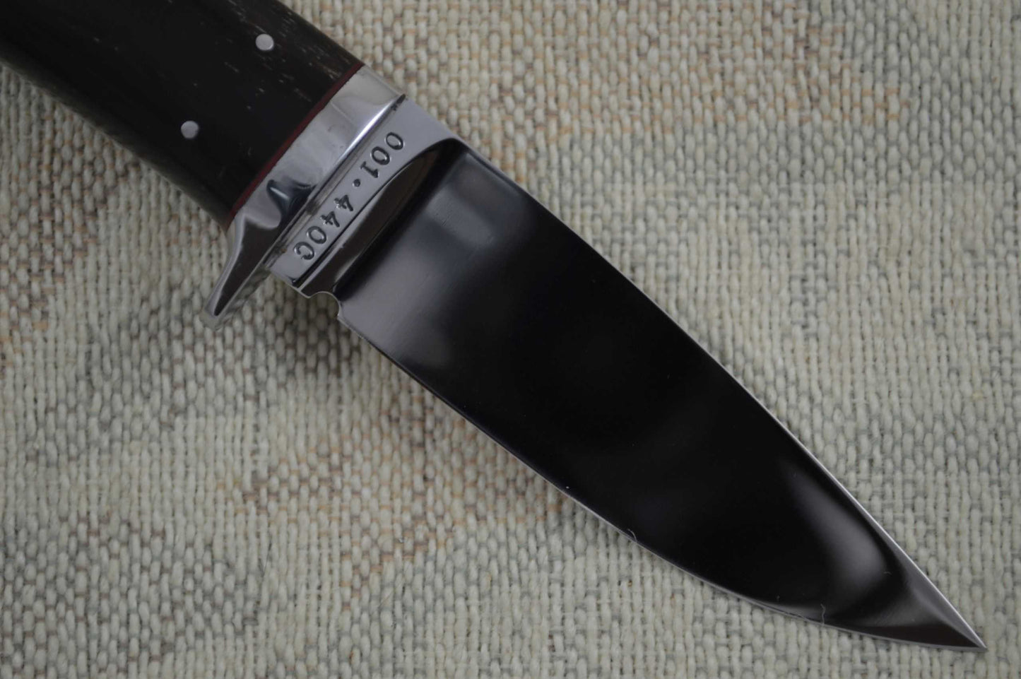 Ben Voss Custom Fixed Blade Hunting Knife, Buffalo Horn Handle (SOLD)