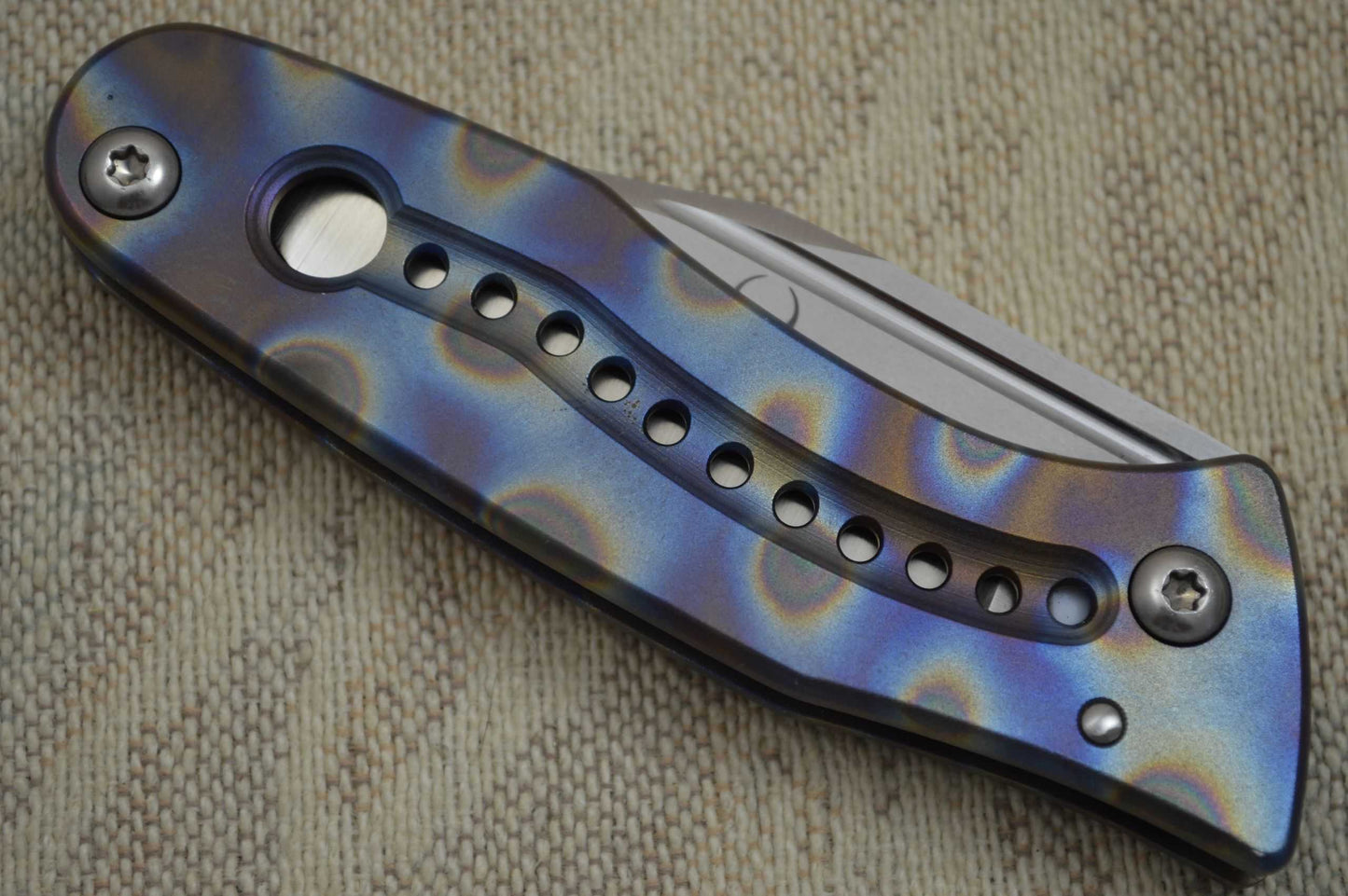 Steve Ryan RUF Titanium Frame Lock, Clip Point Folding Knife (TRADED)