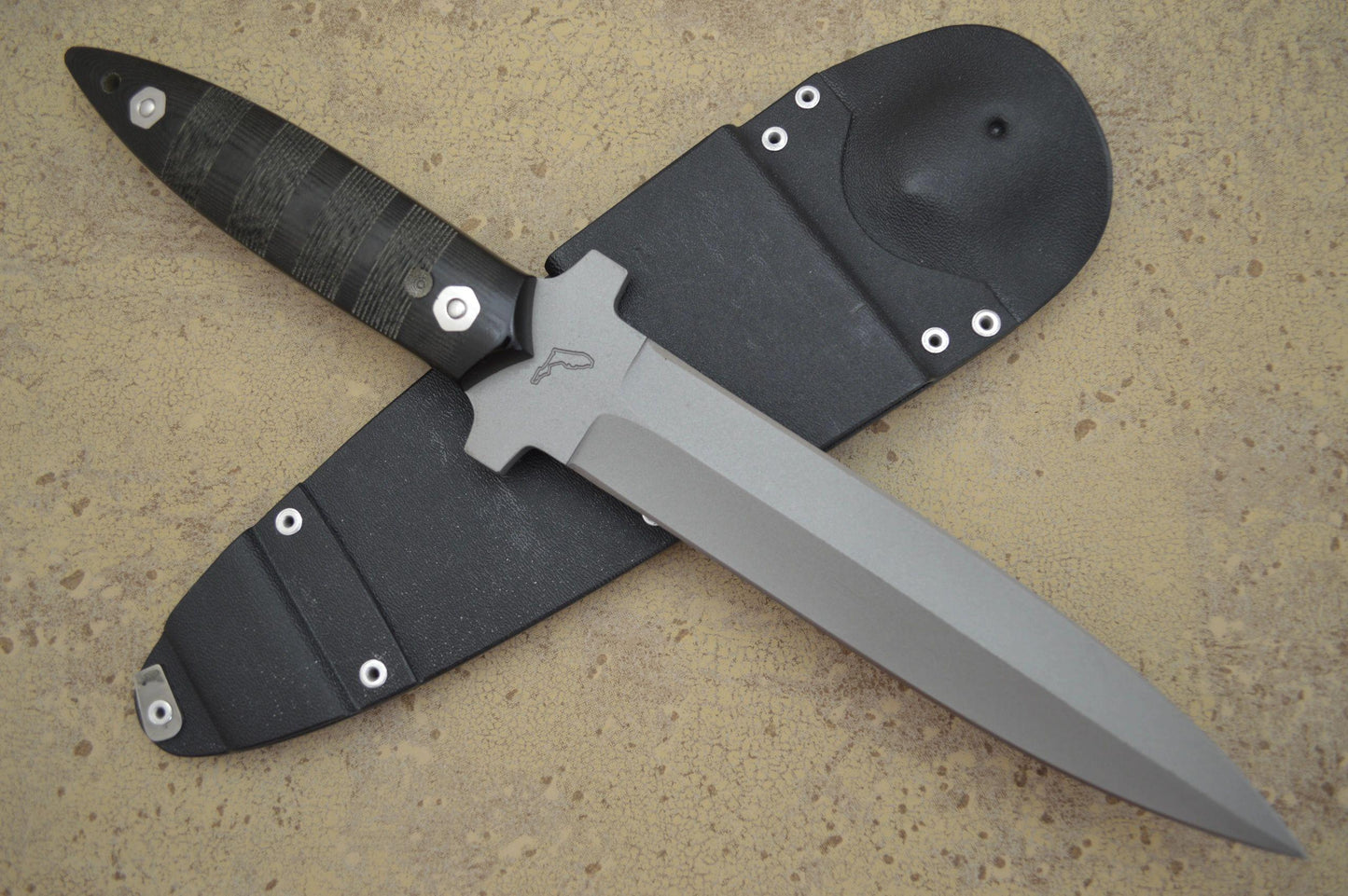 Kevin Hoffman Hollow Handle Survival Dagger, Kydex Sheath