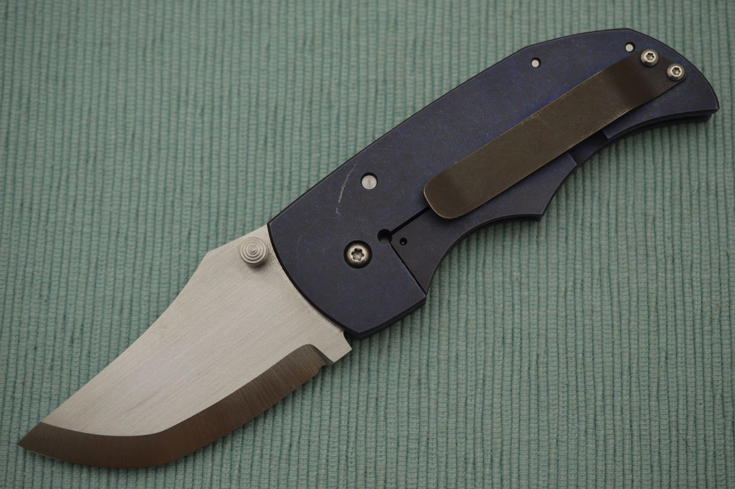 Pohan Leu LEFTY Sardeen Titanium Frame-Lock Non-Flipper Folding Knife