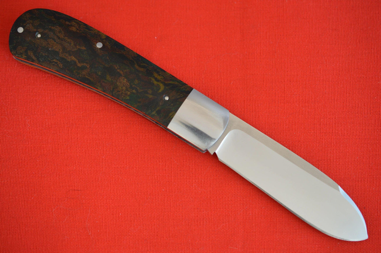 Bobby House Vintage Rag Micarta Zulu Spear, Slip-Joint Folding Knife