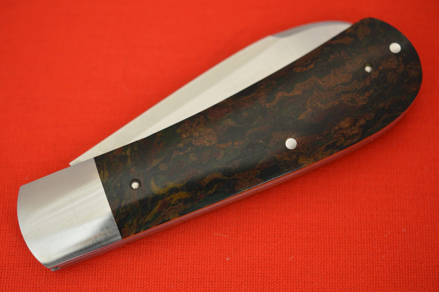 Bobby House Vintage Rag Micarta Zulu Spear, Slip-Joint Folding Knife