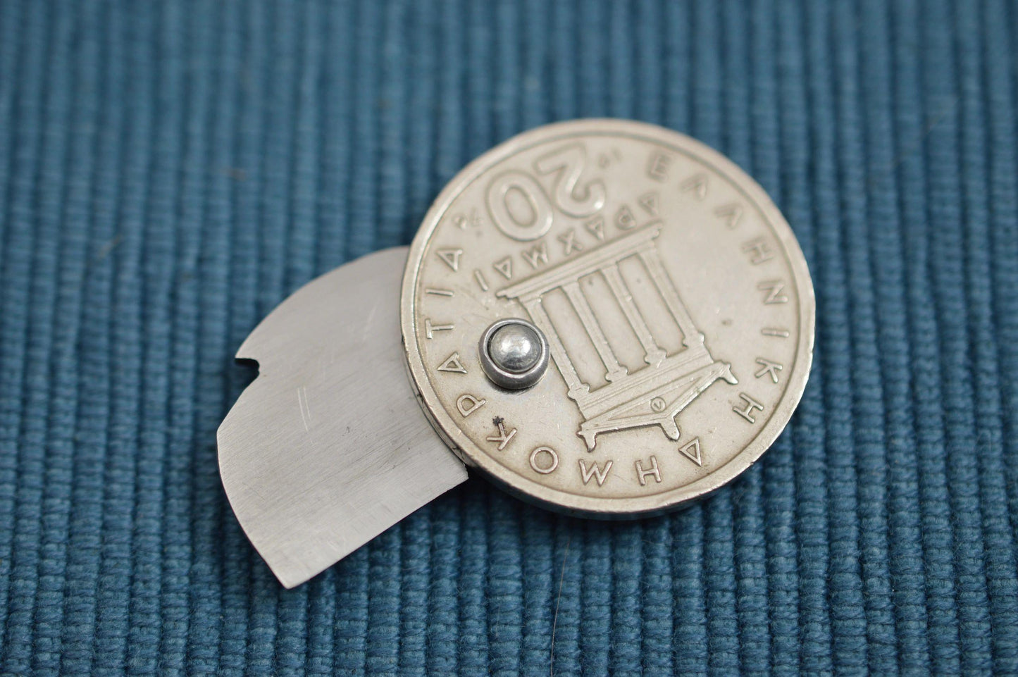 G.H.K. "Coin Blade", Nomisma, Vintage Greek Coin (SOLD)