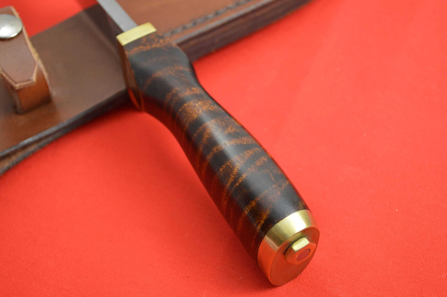 A.G. "Barney" Barnes, M.S., Moran Style Upswept Hunter, Curly Maple