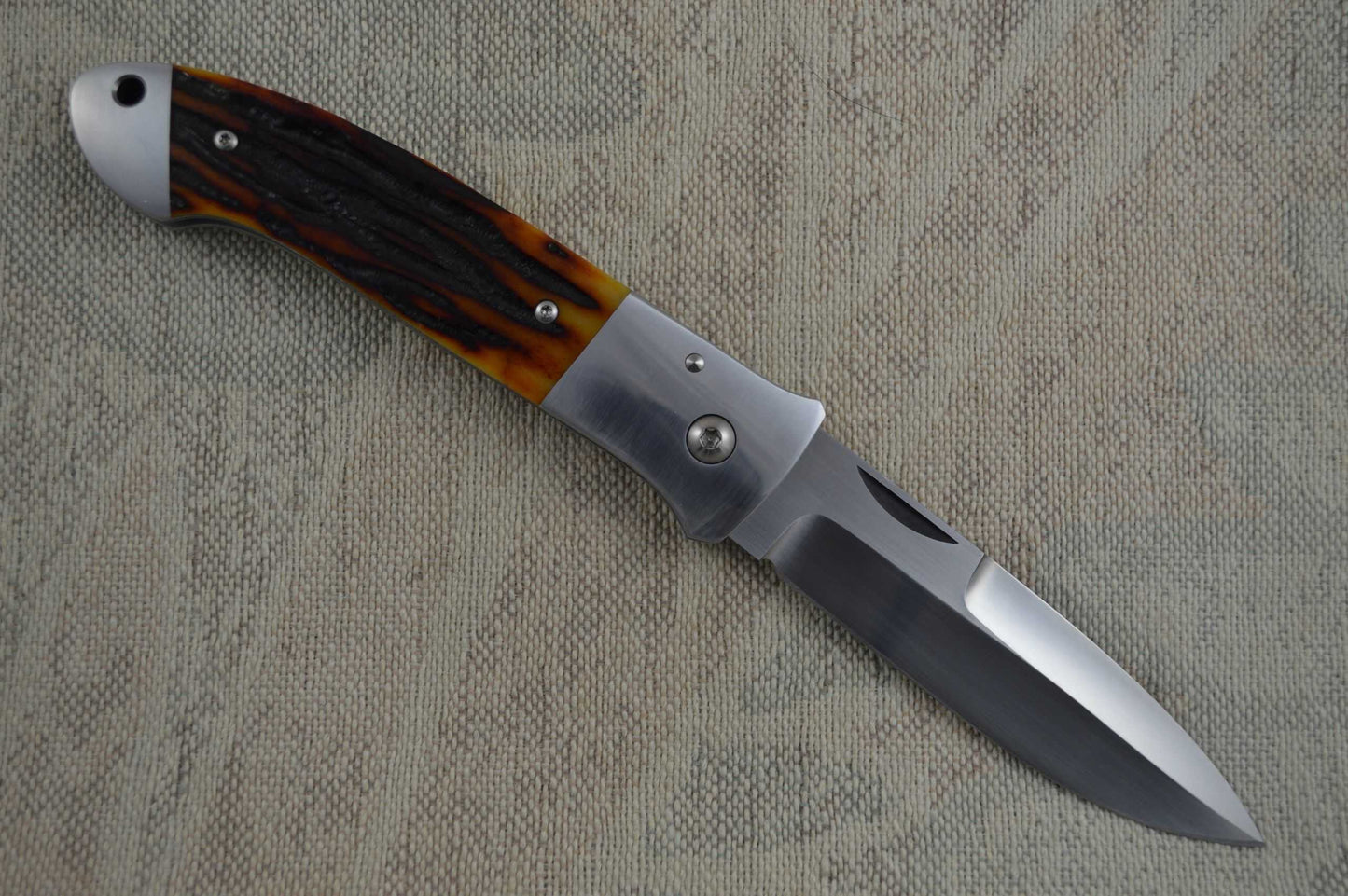 Bob Lum Stag Handle Liner Lock Folder (SOLD)