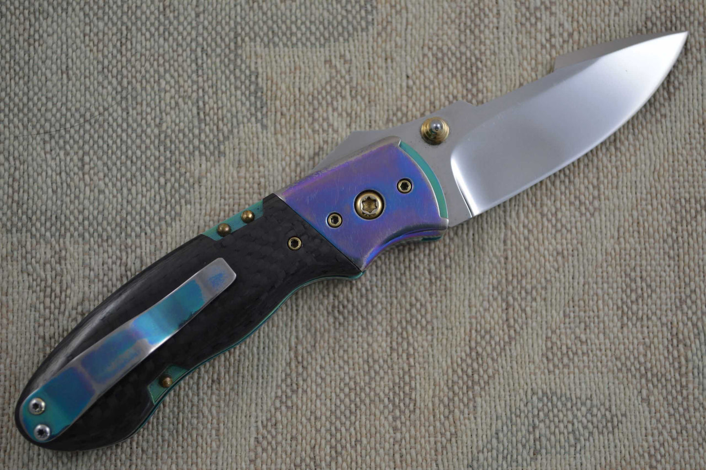 Alan Folts First Ultra Modern Folder, Talonite Blade, One Of A Kind! (SOLD)