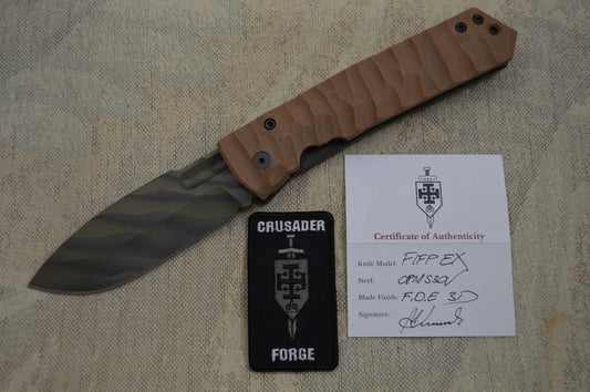 Crusader Forge FIFP EX, "Fear Is For Prey" Tactical Frame-Lock Folding Knife (SOLD)