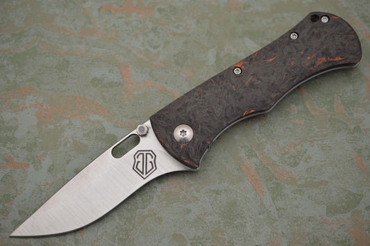 John Gray ROSTRUM Fat Carbon Frame-Lock Folding Knife (SOLD)