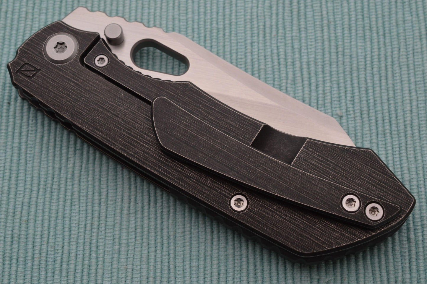 Custom Knife Factory Rotten Design Evo 3.0, Dark Titanium Frame, M390 Blade (SOLD)